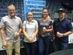 Farm Progress Show 2018<br />L - R; Mayson Maerz '83 C, Michelle Ross '18 C, Robyn Kary '18 C, Chris Puchala '18 C