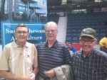 Farm Progress Show 2016<br />L-R Martin Hopkins '52S; David Blau '56S; Allan McDougald '65C ('90 Pres)